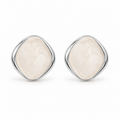 Pendientes Mujer de Latón Chapado en Oro 18K con Poste de Plata S925, Pendientes Hipoalergénicos Ligeros, Diseño Marmoleado Azul, Pendientes Elegantes para Diario, Fiesta y Regalo